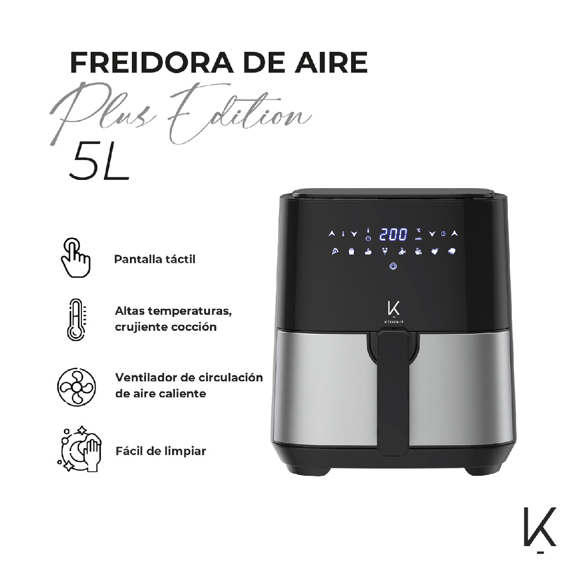 Freidora de Aire 5L Plus Edition