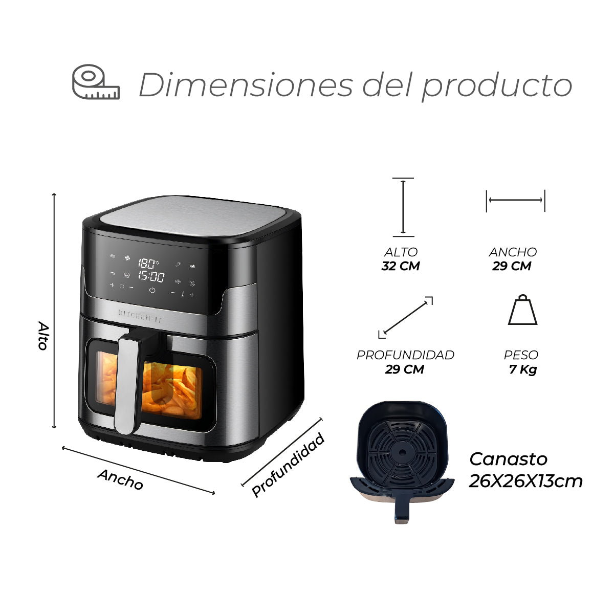 Freidora de aire Luxe Edition 8L