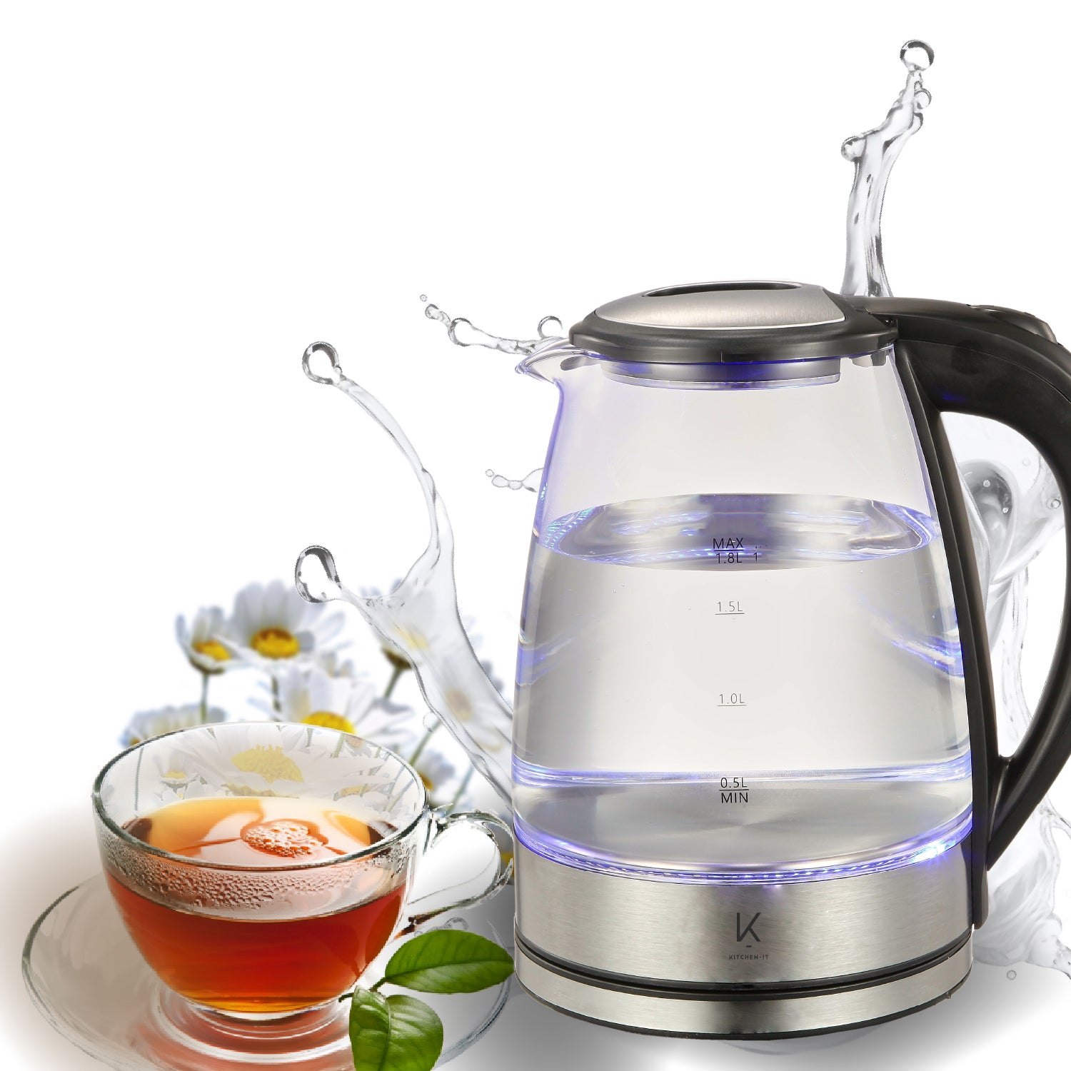Hervidor de vidrio 1.8L Glass Edition