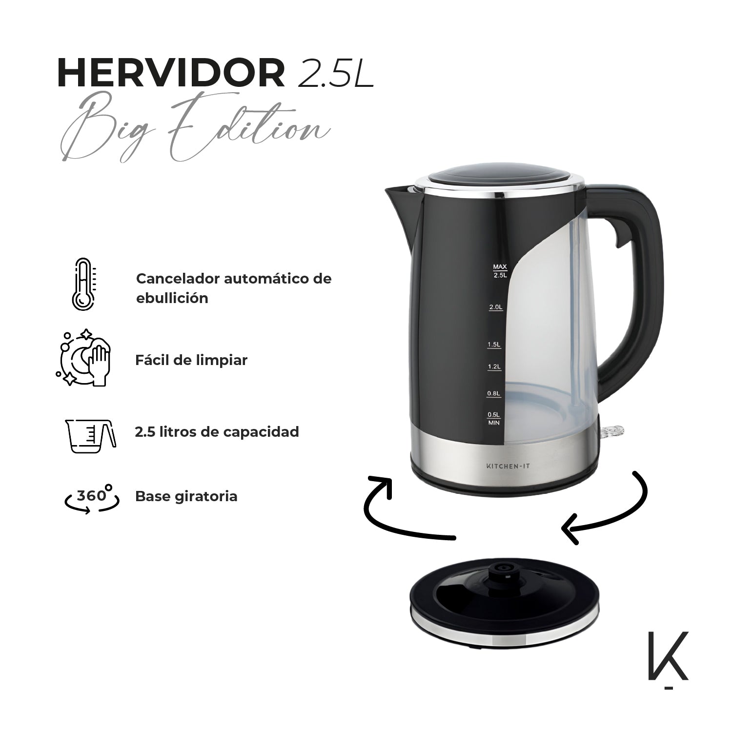 Hervidor eléctrico 2.5L Big Edition