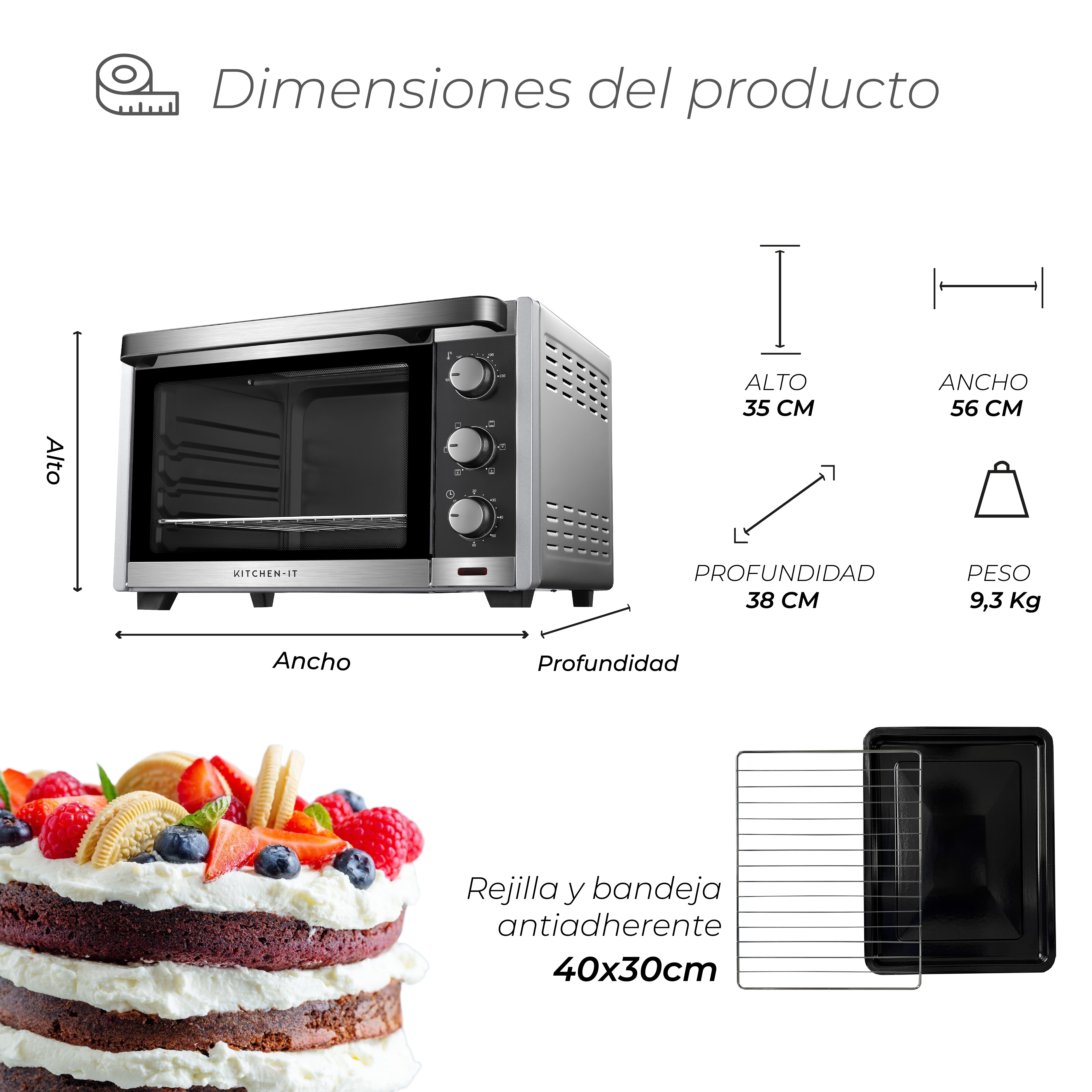 Horno Eléctrico 45L Silver Series