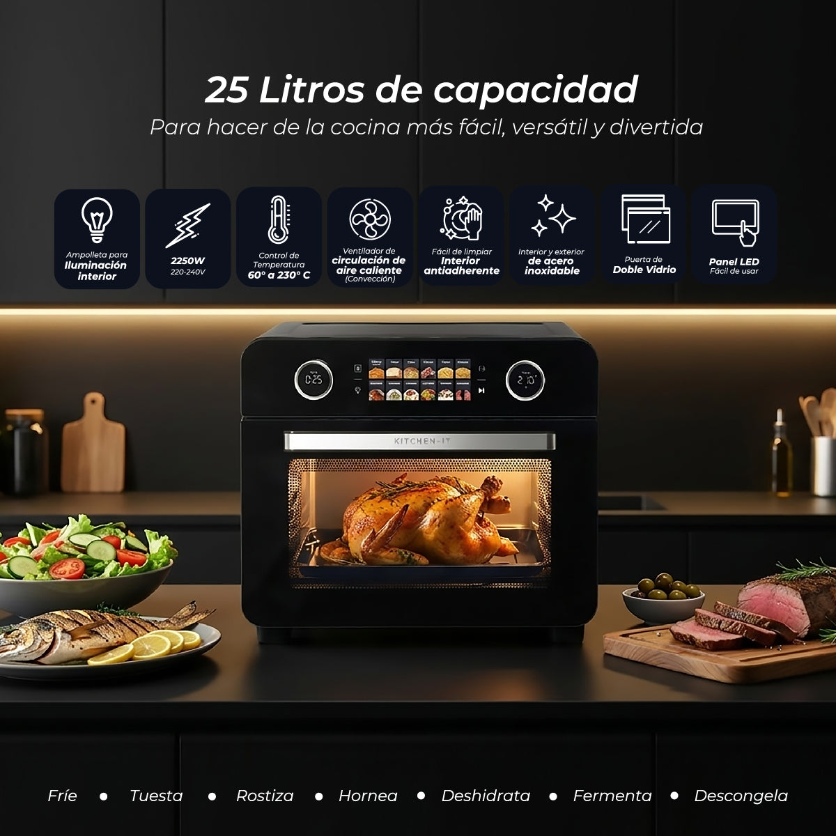 Horno Freidora 25L Smart Edition