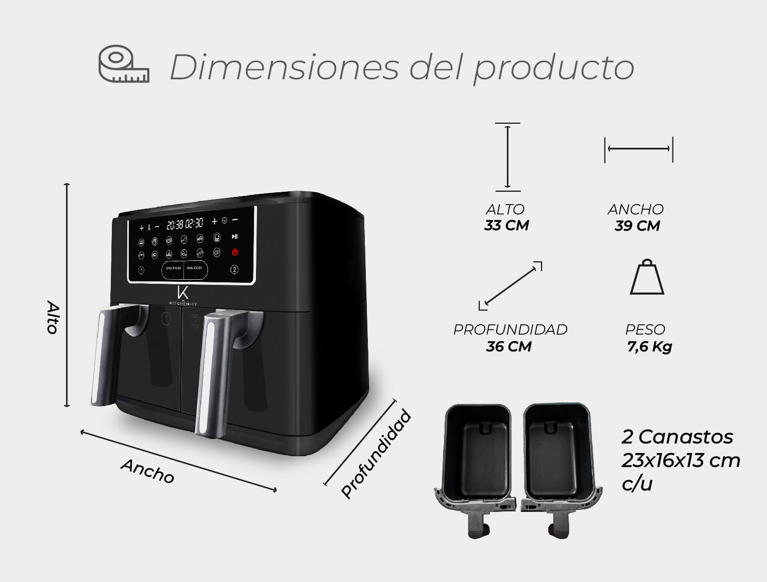 Medidas del producto
