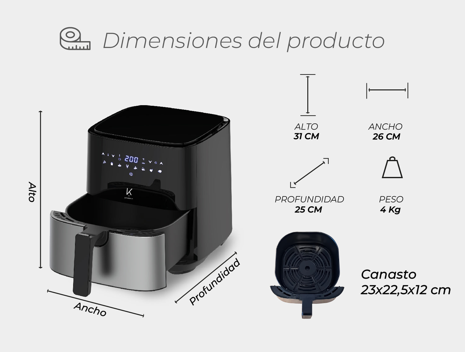 Medidas del producto