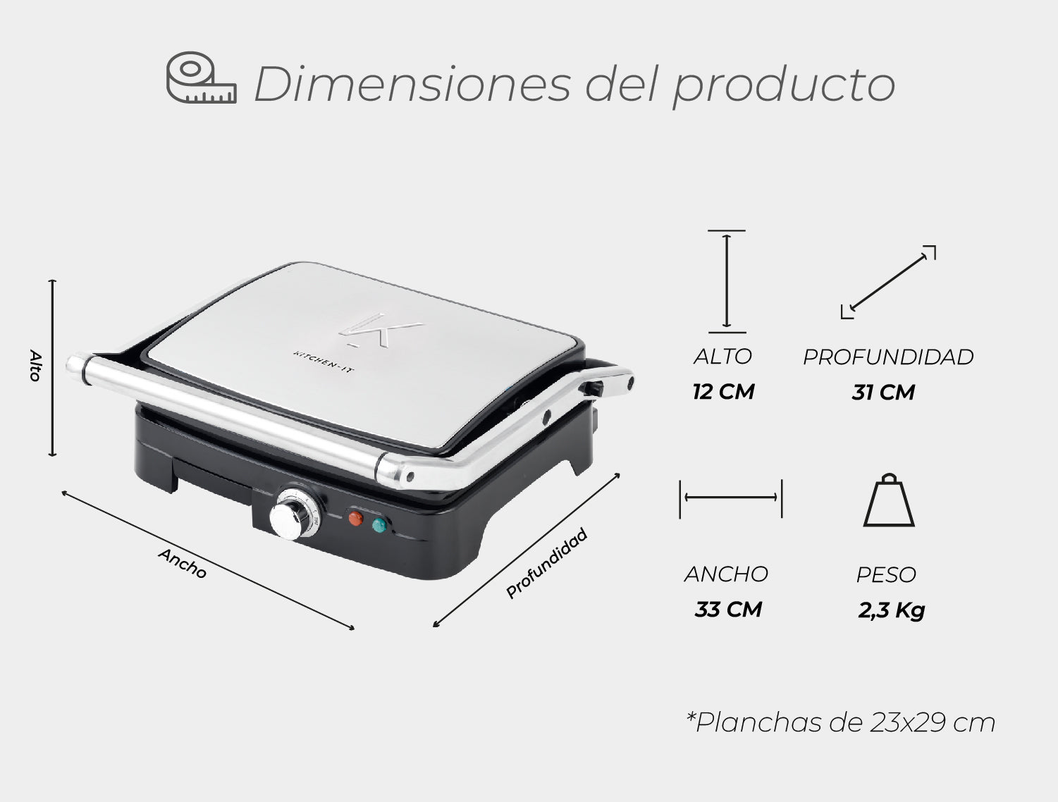 Medidas del producto