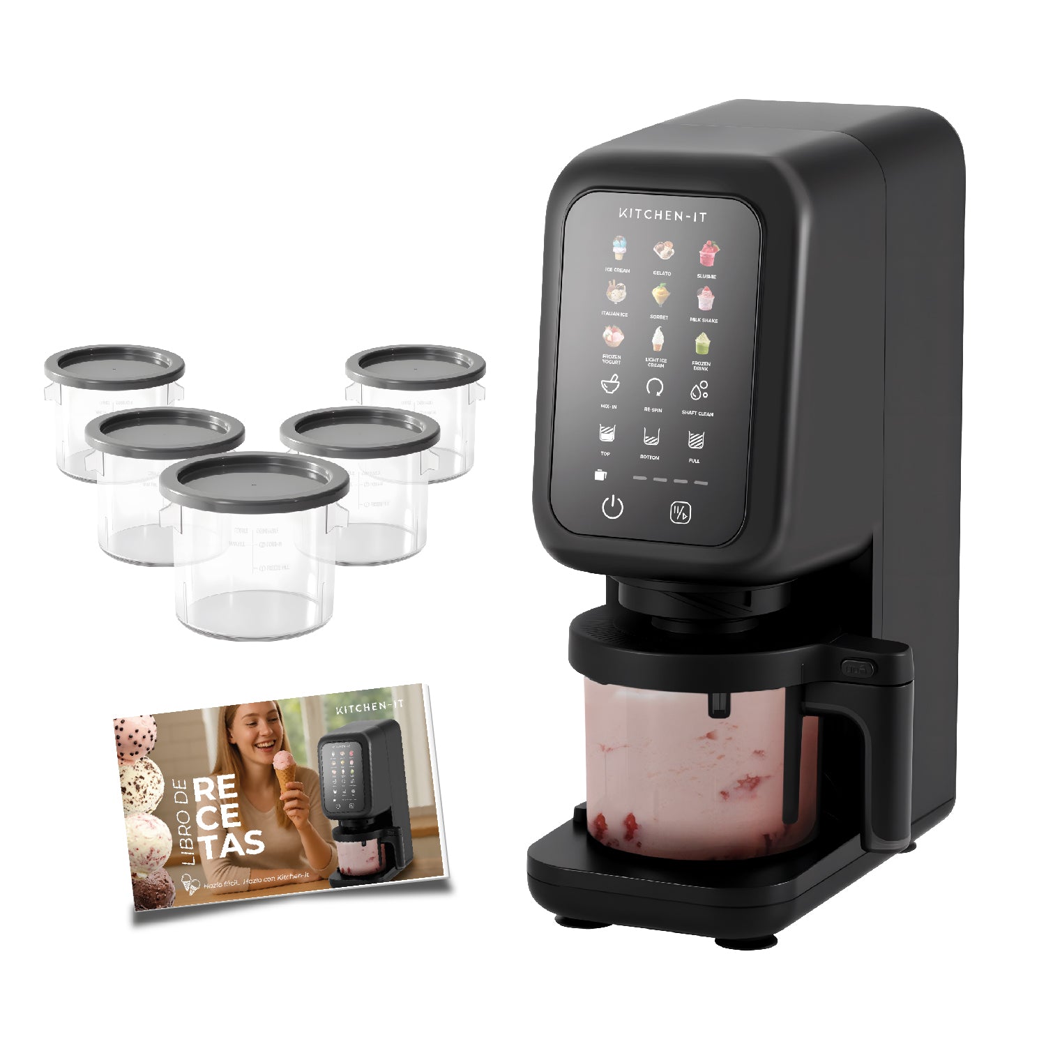 PACK CREAM LUX FUN Máquina de helados + 2 potes de 450ml