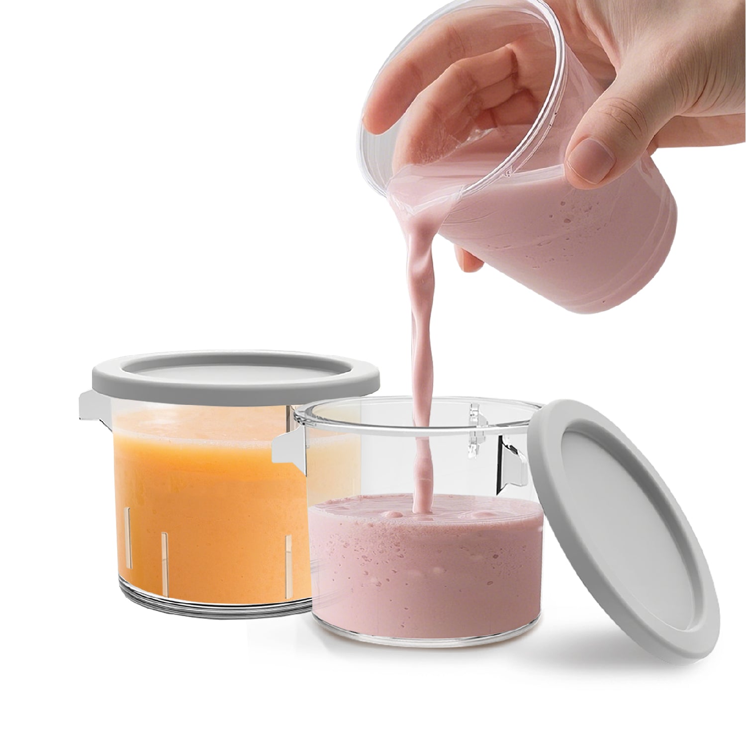 PACK 2 Potes extras para Máquina de Helados Cream Lux Pro