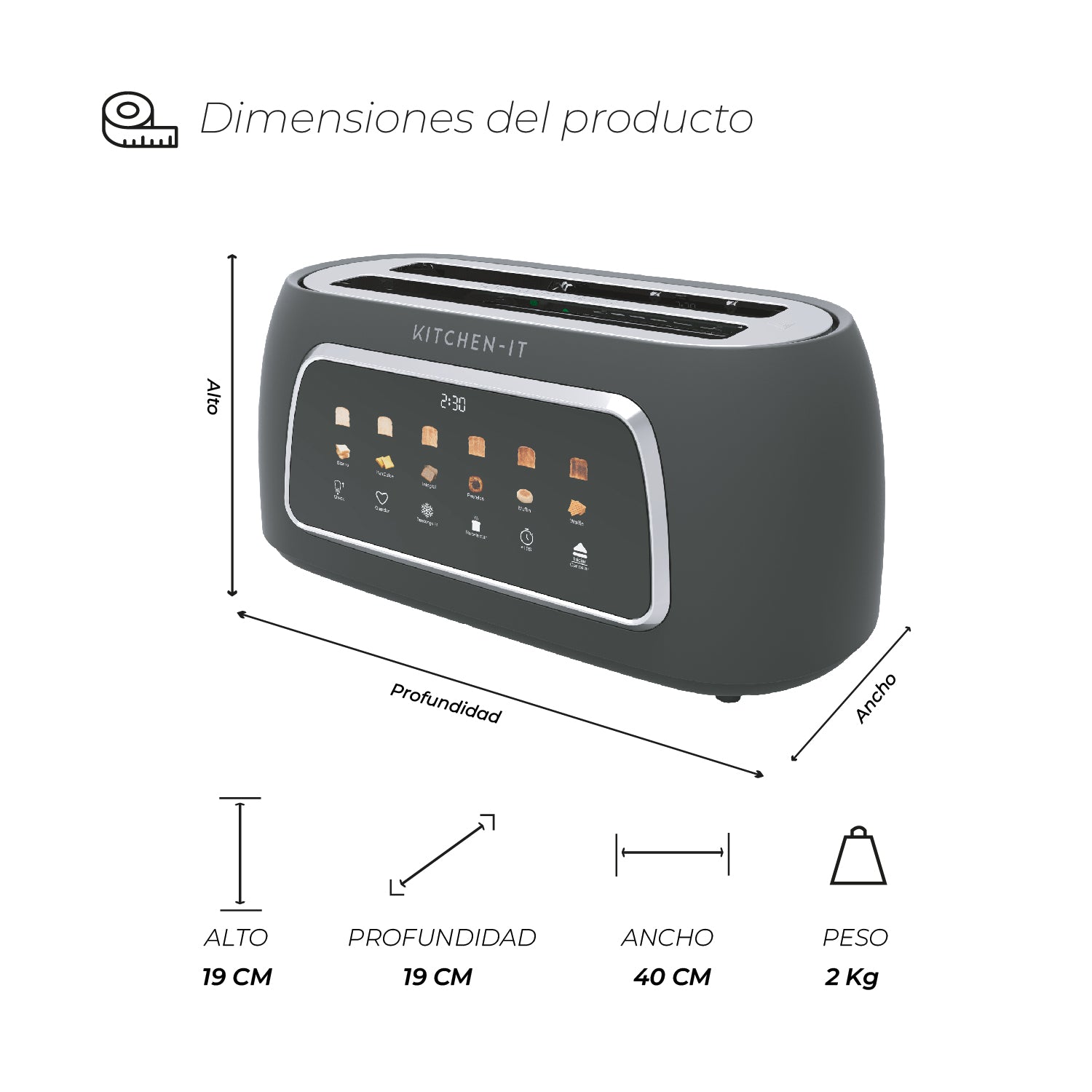 Tostador Digital Smart Toast - 100% Automático