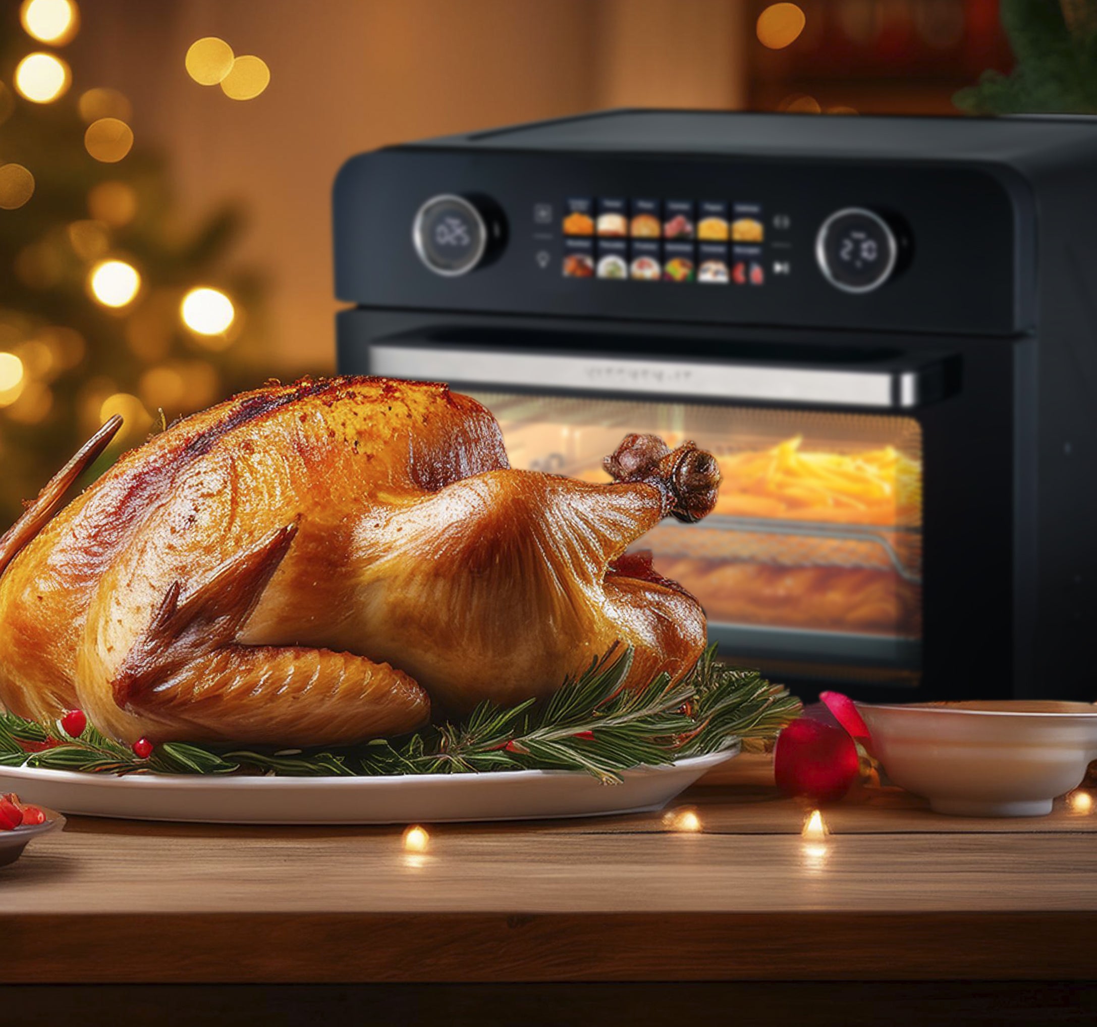 Pavo Jugoso en Horno Freidora Smart Edition 25L