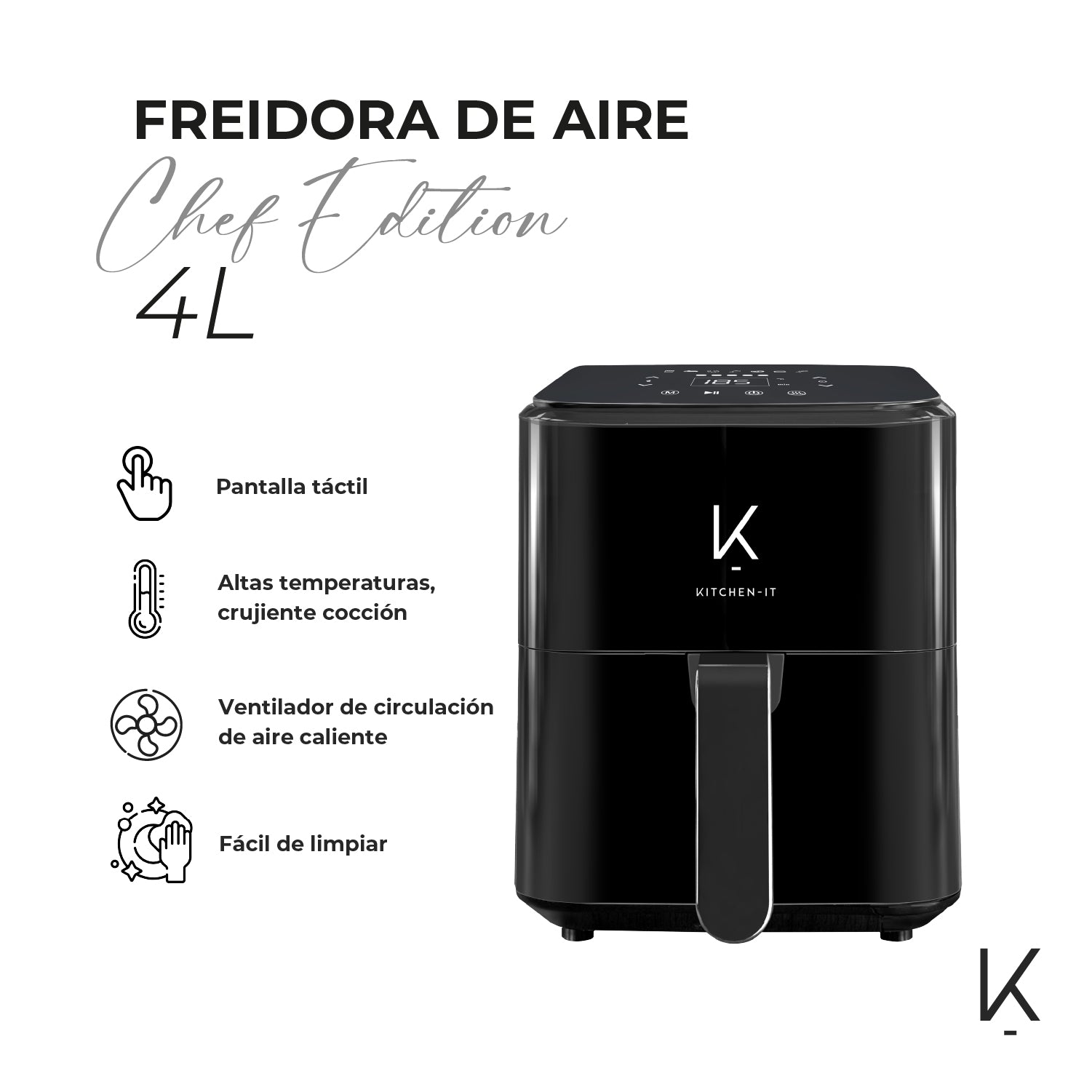 Freidora de Aire Chef Edition 4L Kitchen-It