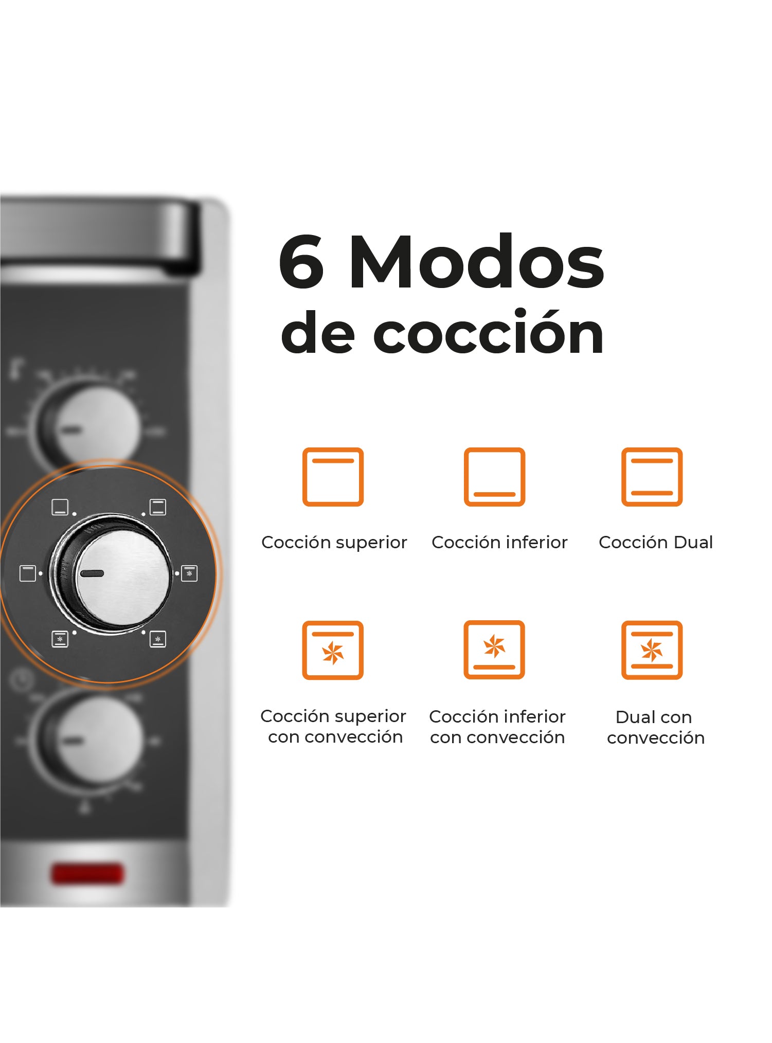 Horno Eléctrico Silver Series 45L Kitchen-It