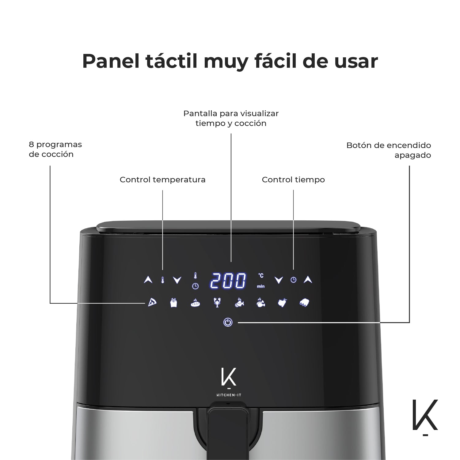 Freidora de Aire Plus Edition 5L Kitchen-It