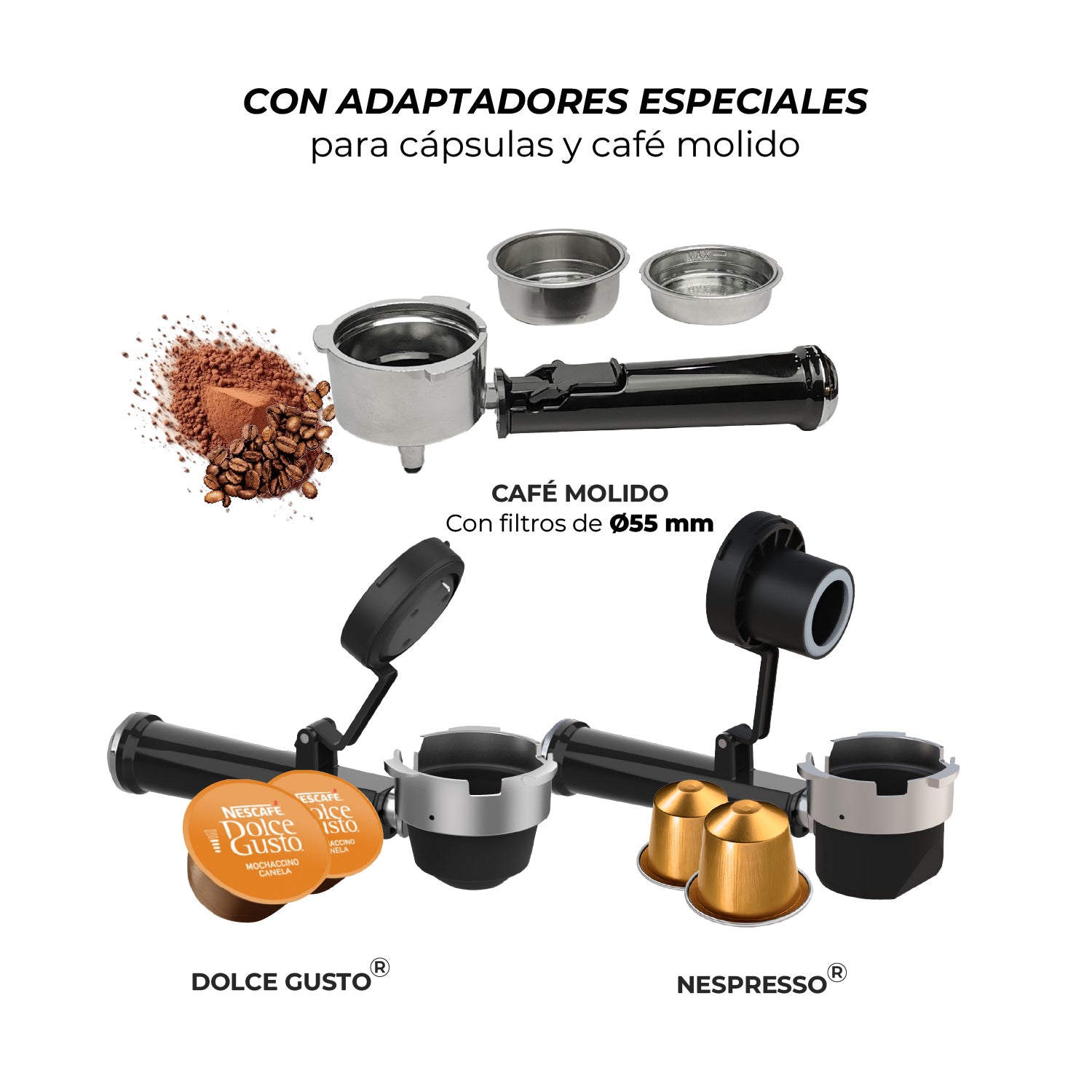 Cafetera Espresso Bari 5 en 1