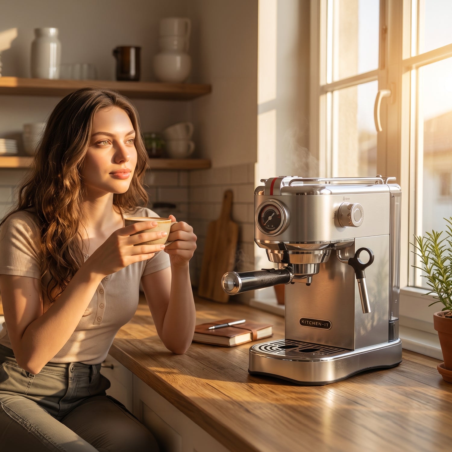 Cafetera Espresso Bari 5 en 1