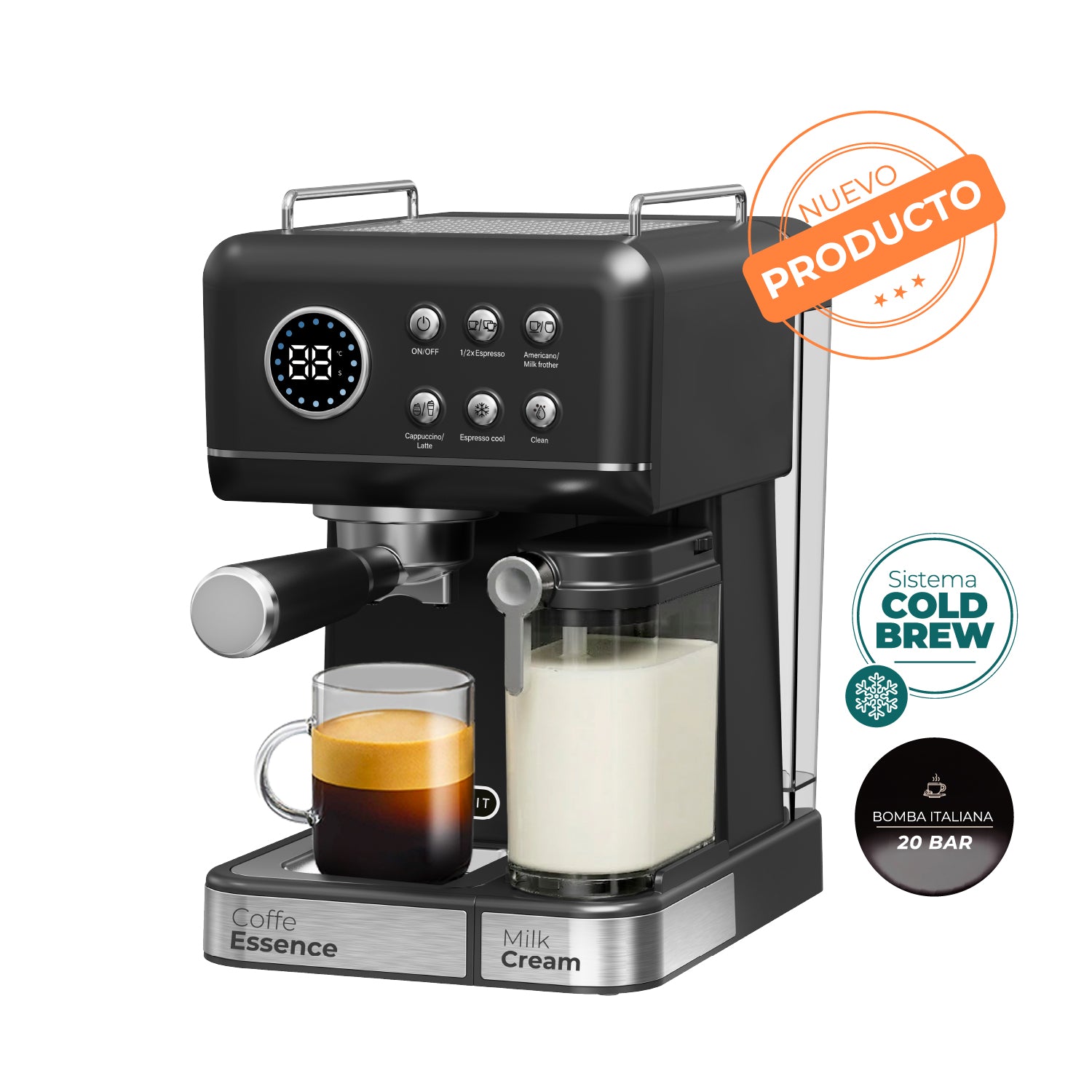 Cafetera Espresso Cream Lab 8 en 1