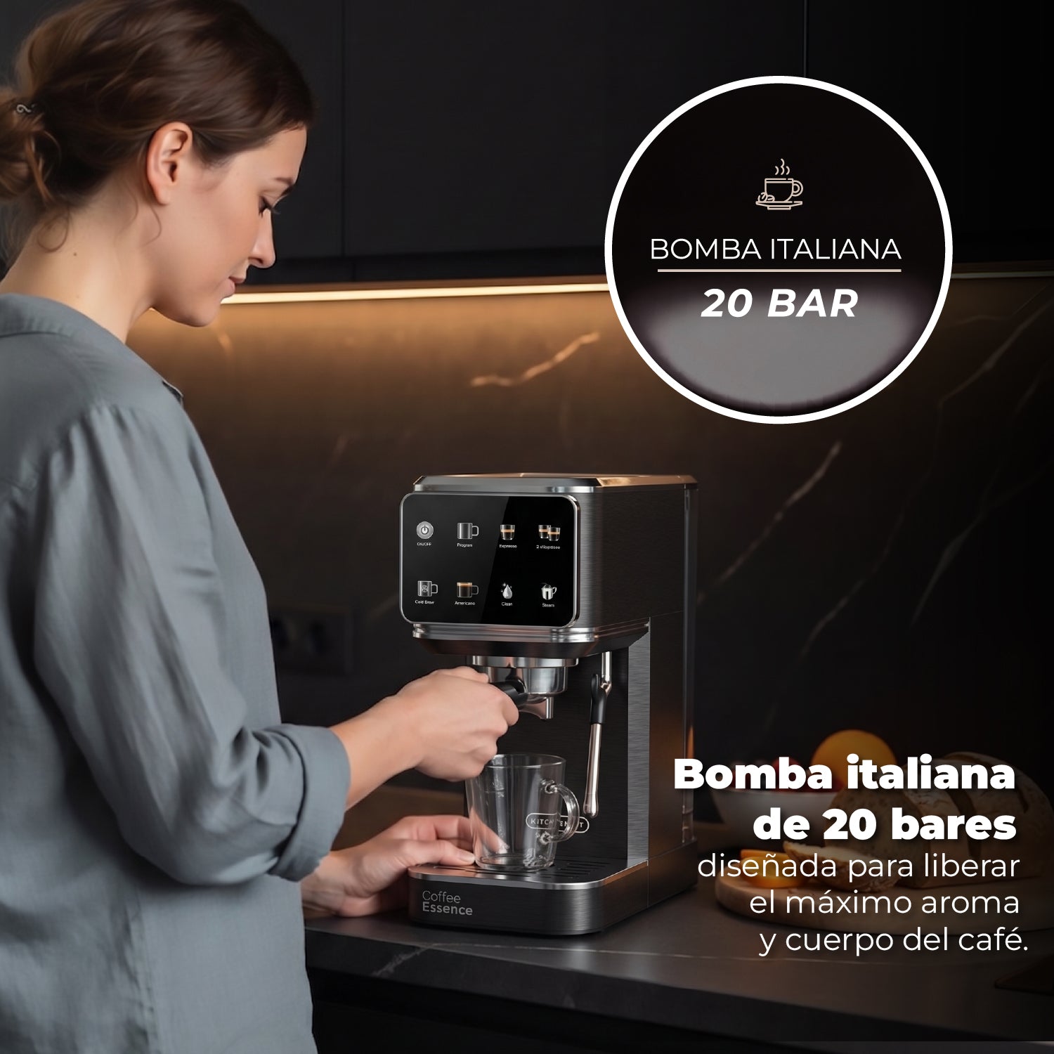 Cafetera Espresso Slim Shot 7 en 1