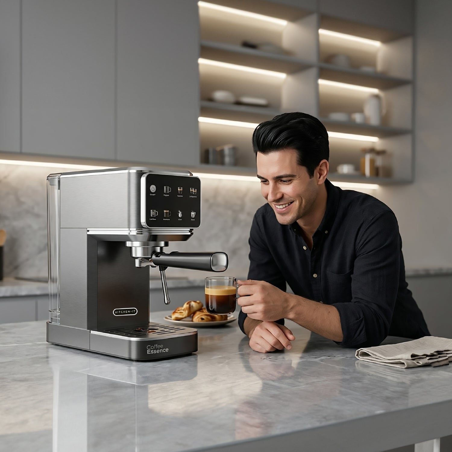 Cafetera Espresso Slim Shot 7 en 1