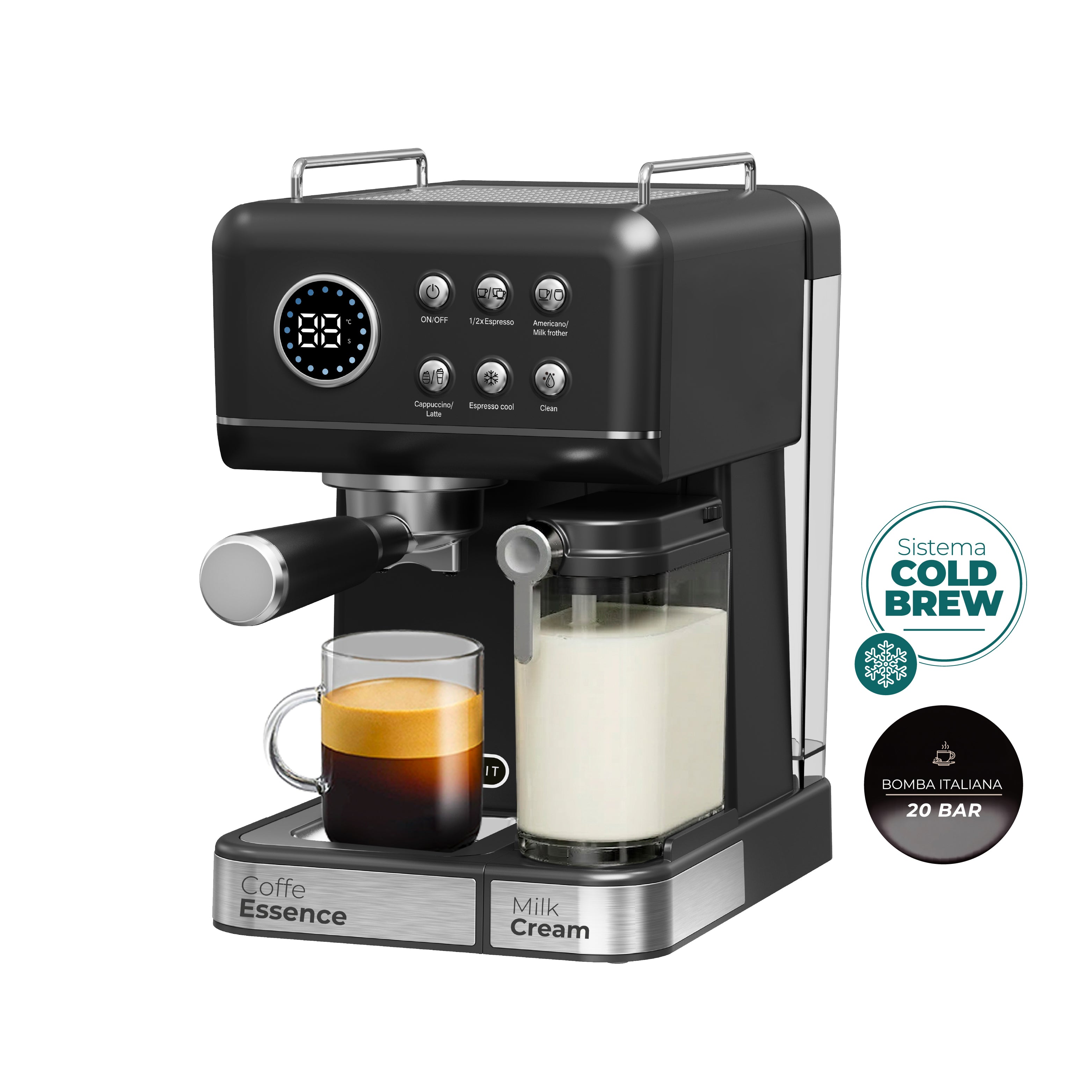 Cafetera Espresso Cream Lab 8 en 1