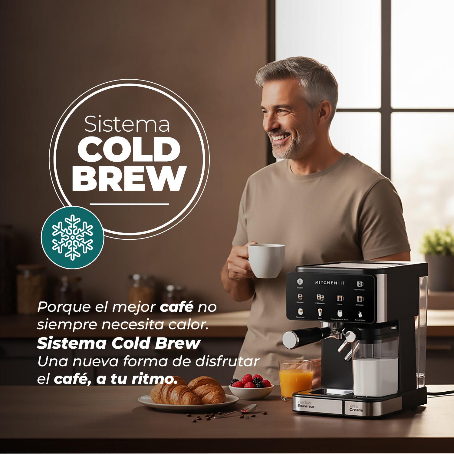 Cafetera Espresso Power Brew 9 en 1