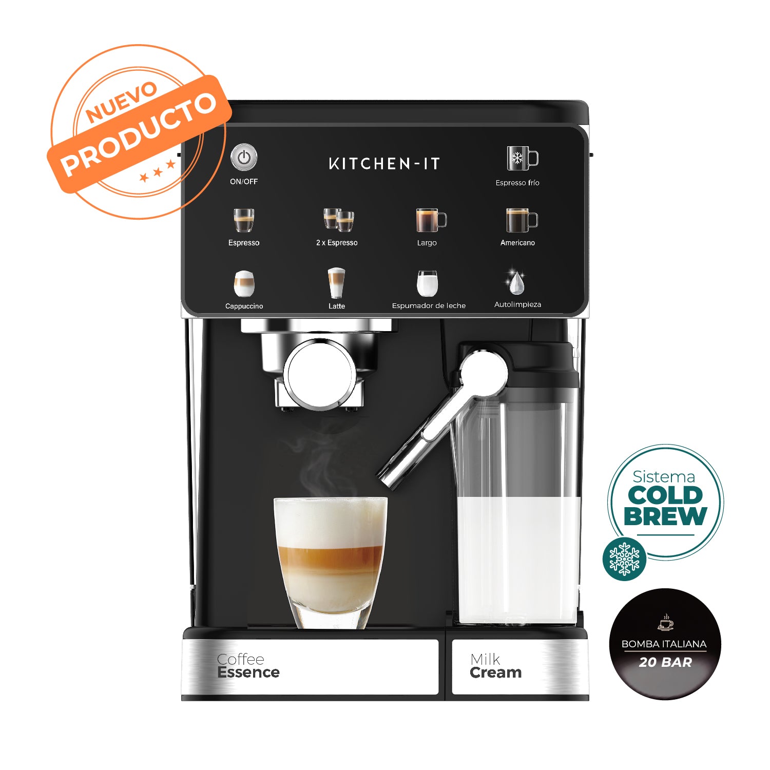 Cafetera Espresso Power Brew 9 en 1