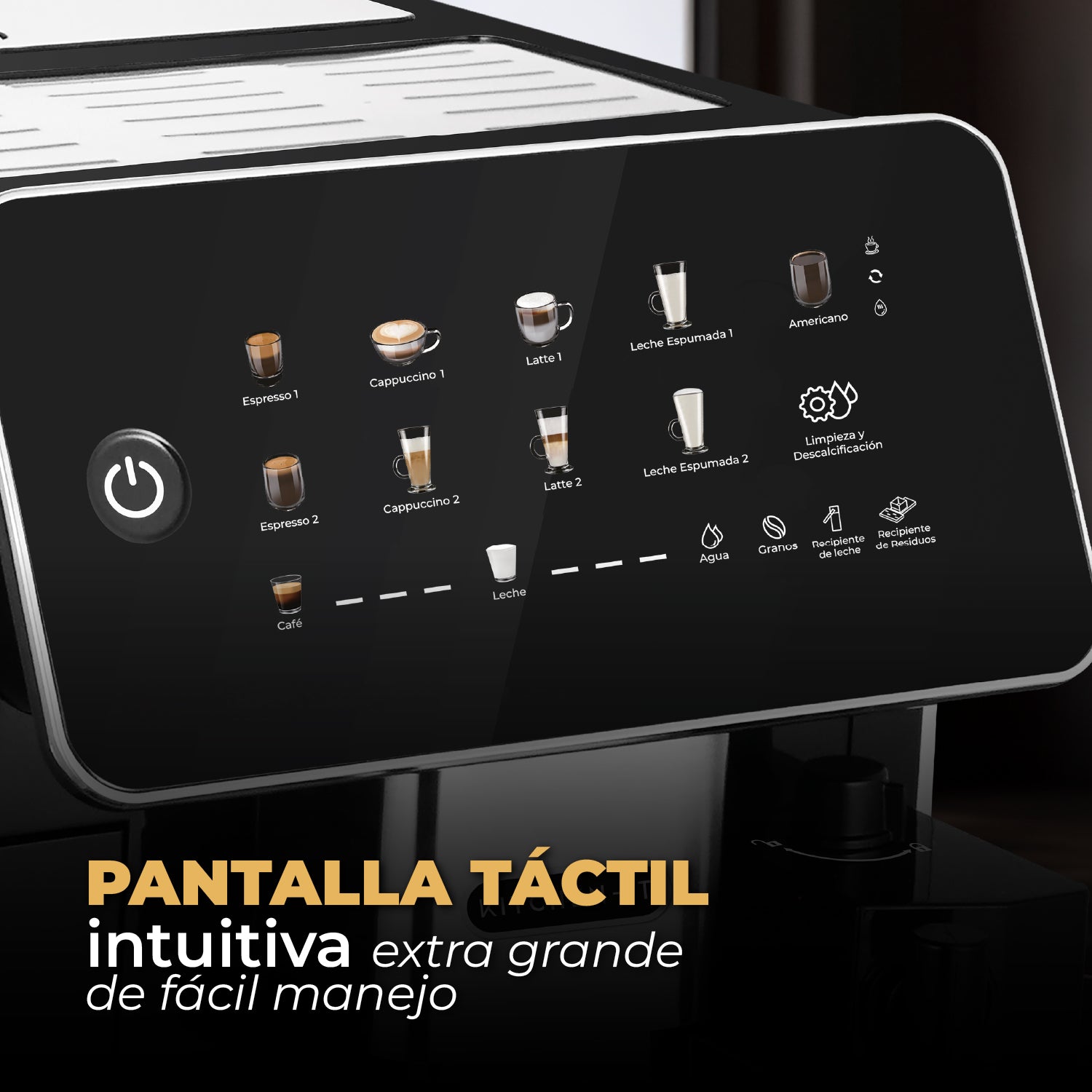 Cafetera Espresso Super Automática Latte Deluxe