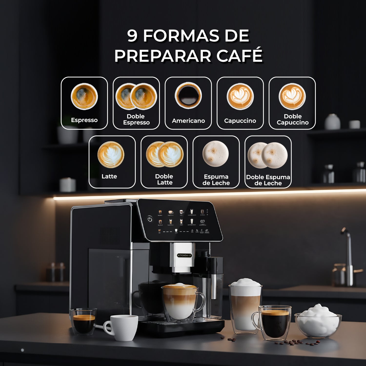 Cafetera Espresso Super Automática Latte Deluxe
