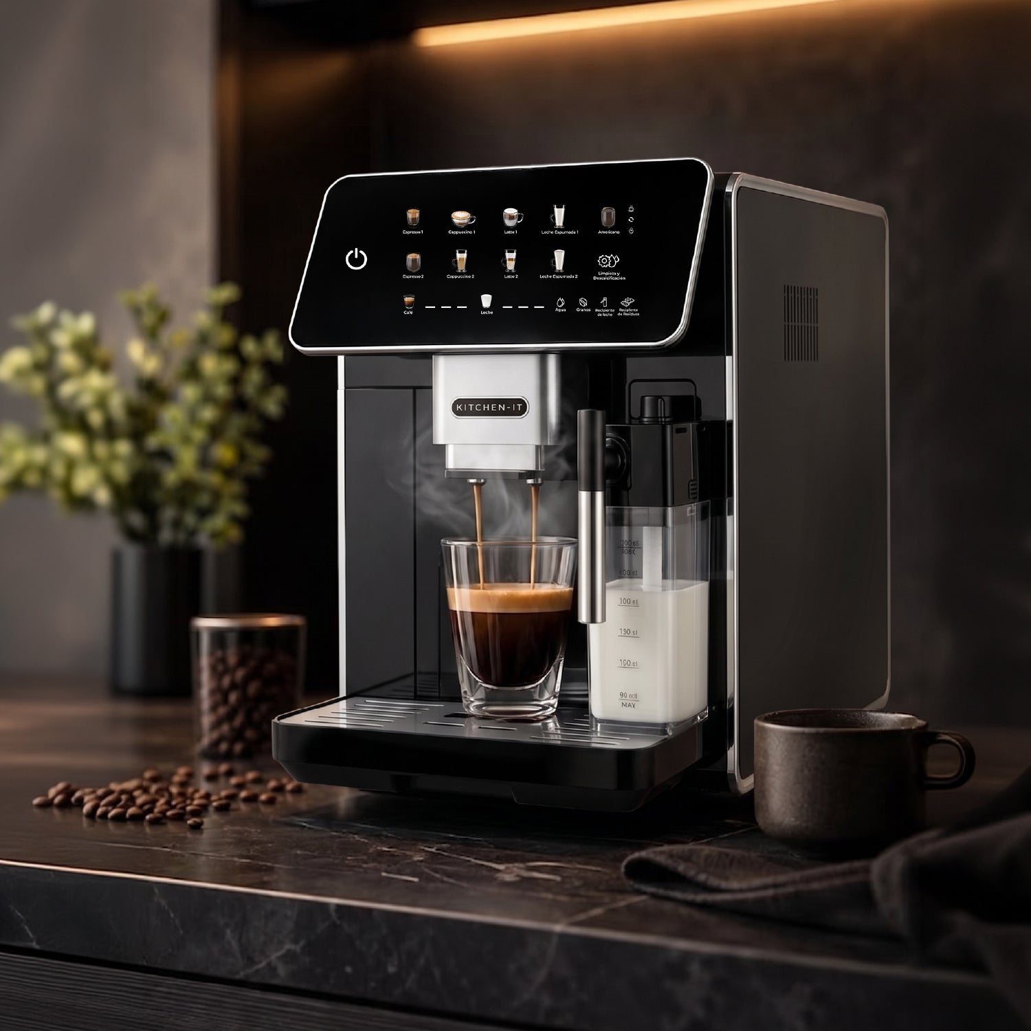 Cafetera Espresso Super Automática Latte Deluxe