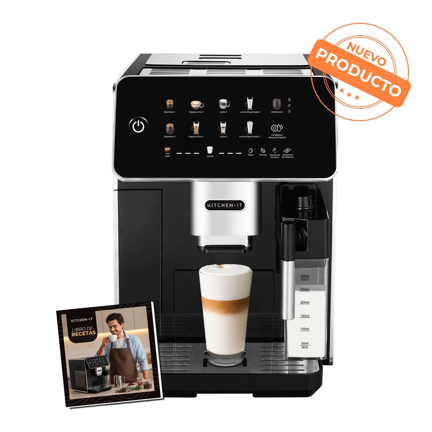 Cafetera Espresso Super Automática Latte Deluxe