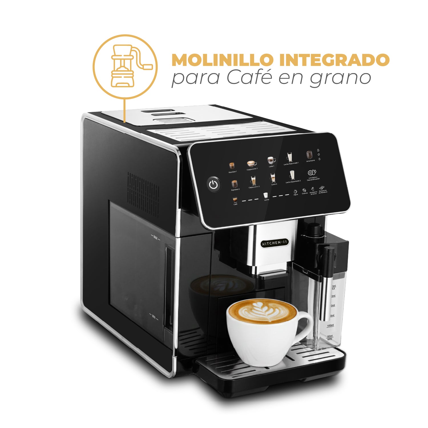 Cafetera Espresso Super Automática Latte Deluxe