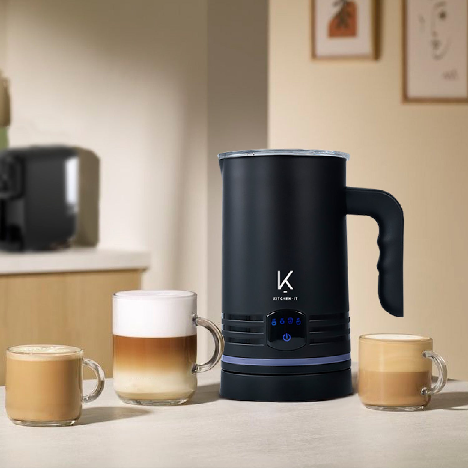 Espumador de Leche Aerofoam 4 en 1 Kitchen-It