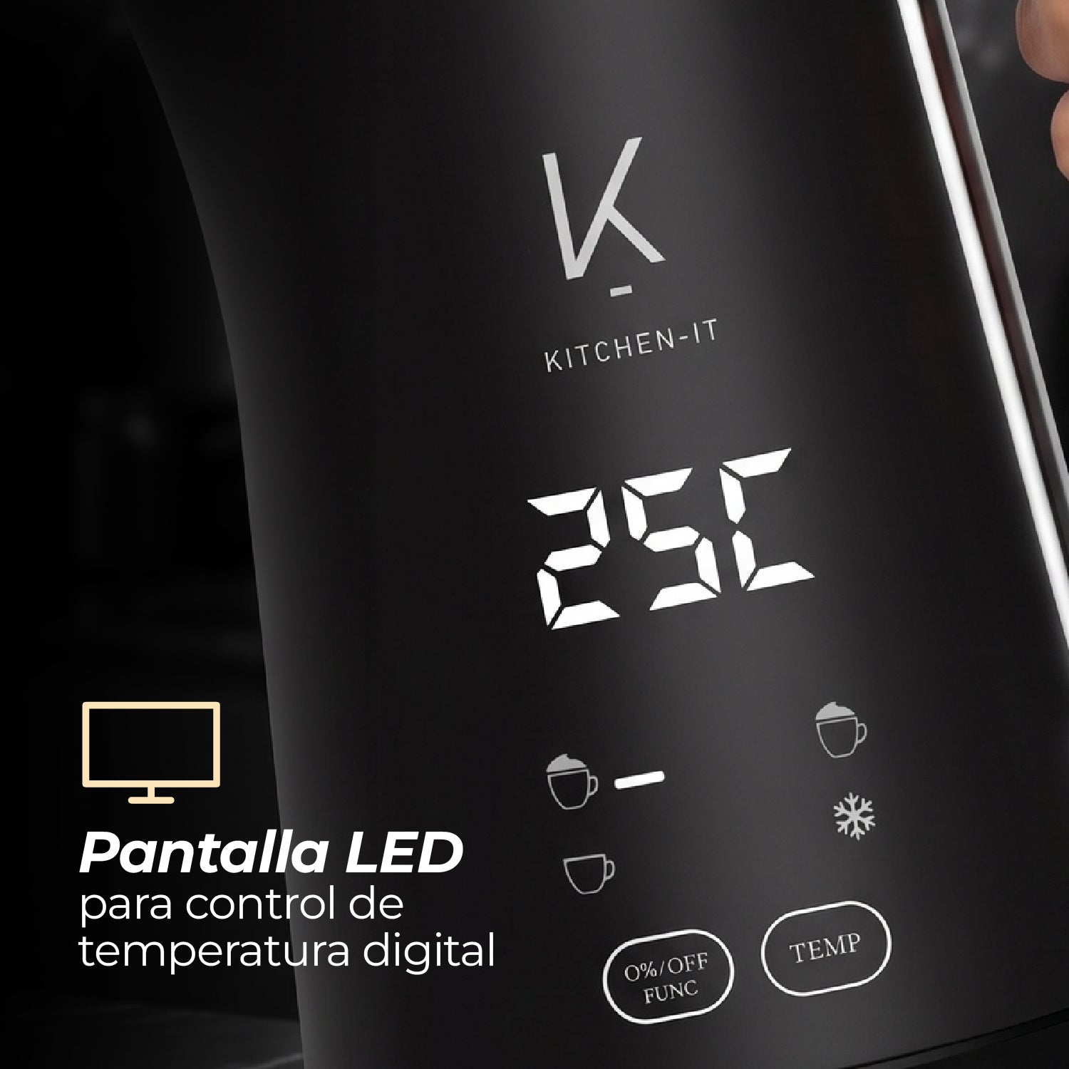 Espumador de Leche Eléctrico AeroTemp Pro 4 en 1