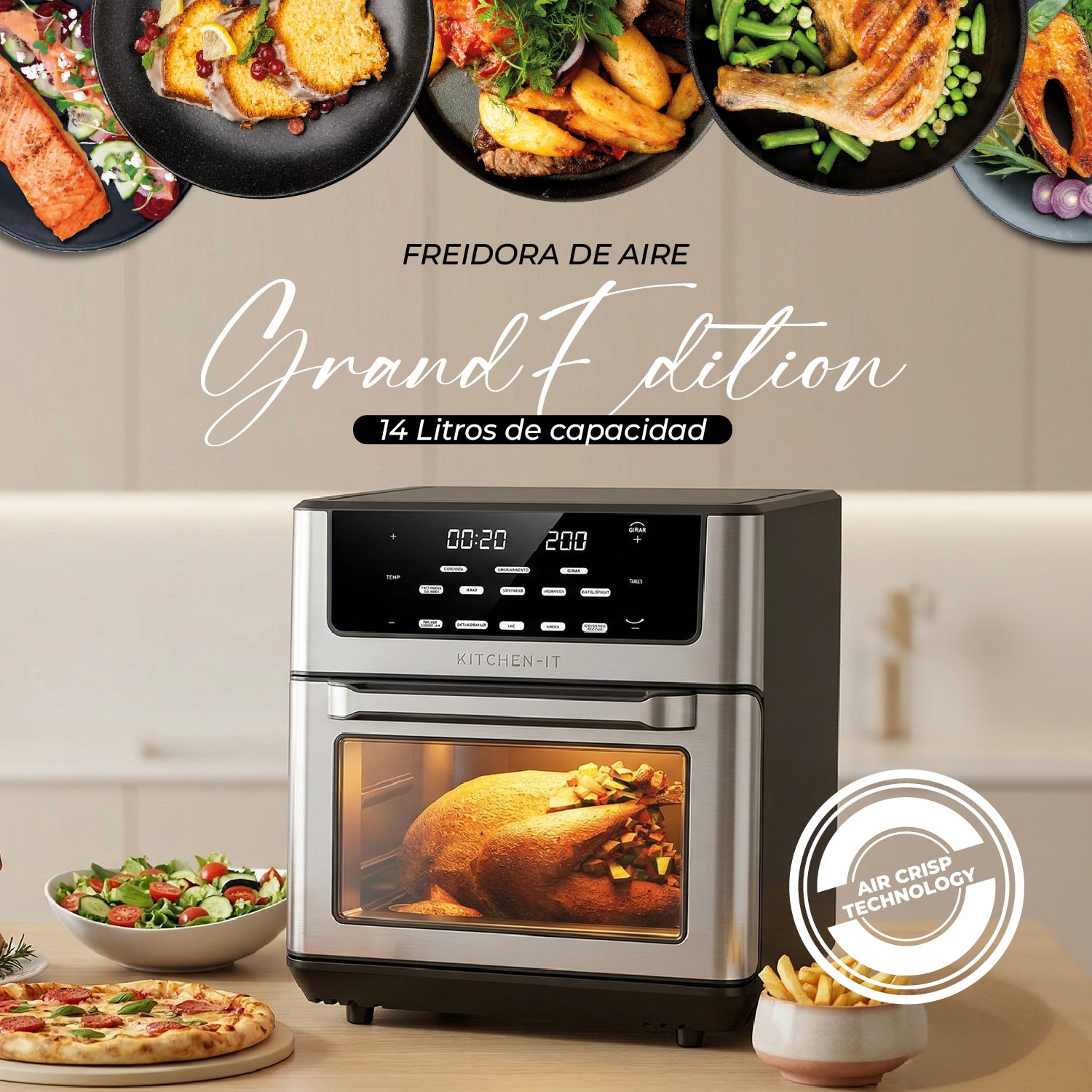 Freidora de Aire Grand Edition 14L
