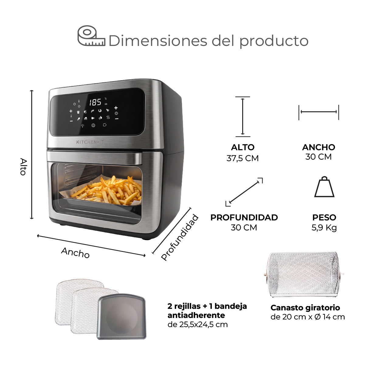 Freidora de Aire Max Edition 12L