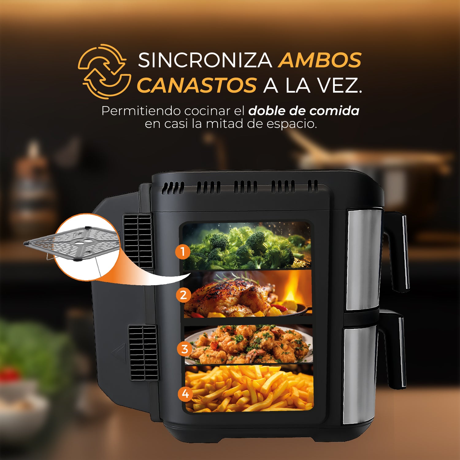 Freidora de aire Dual Crisp XL 10L