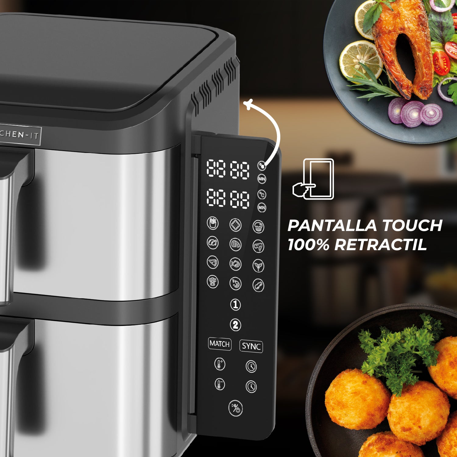 Freidora de aire Dual Crisp XL 10L