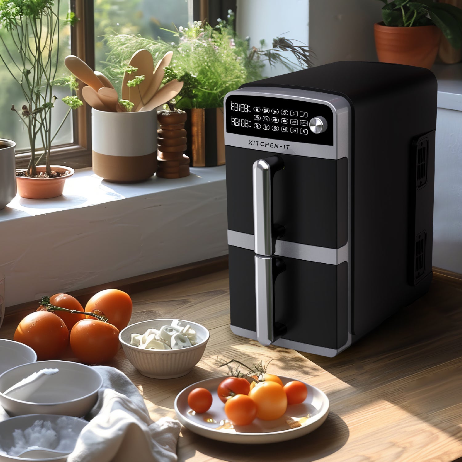 Freidora de Aire Dual Crisp XL 10L Kitchen-It
