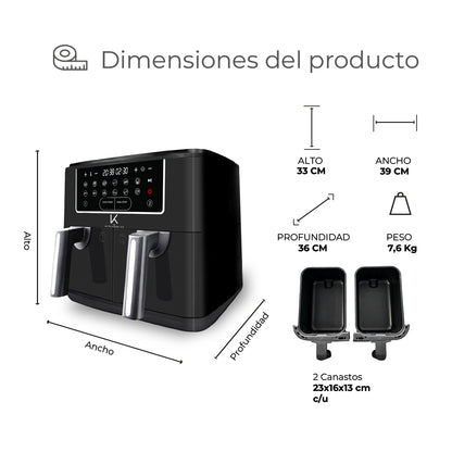 Freidora de Aire Dual Edition 9L