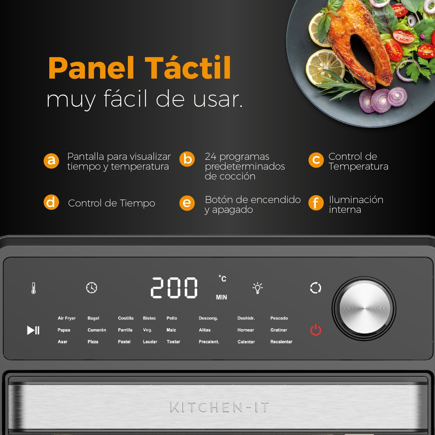 Horno Freidora de Aire Full Edition 24 en 1 - 15L