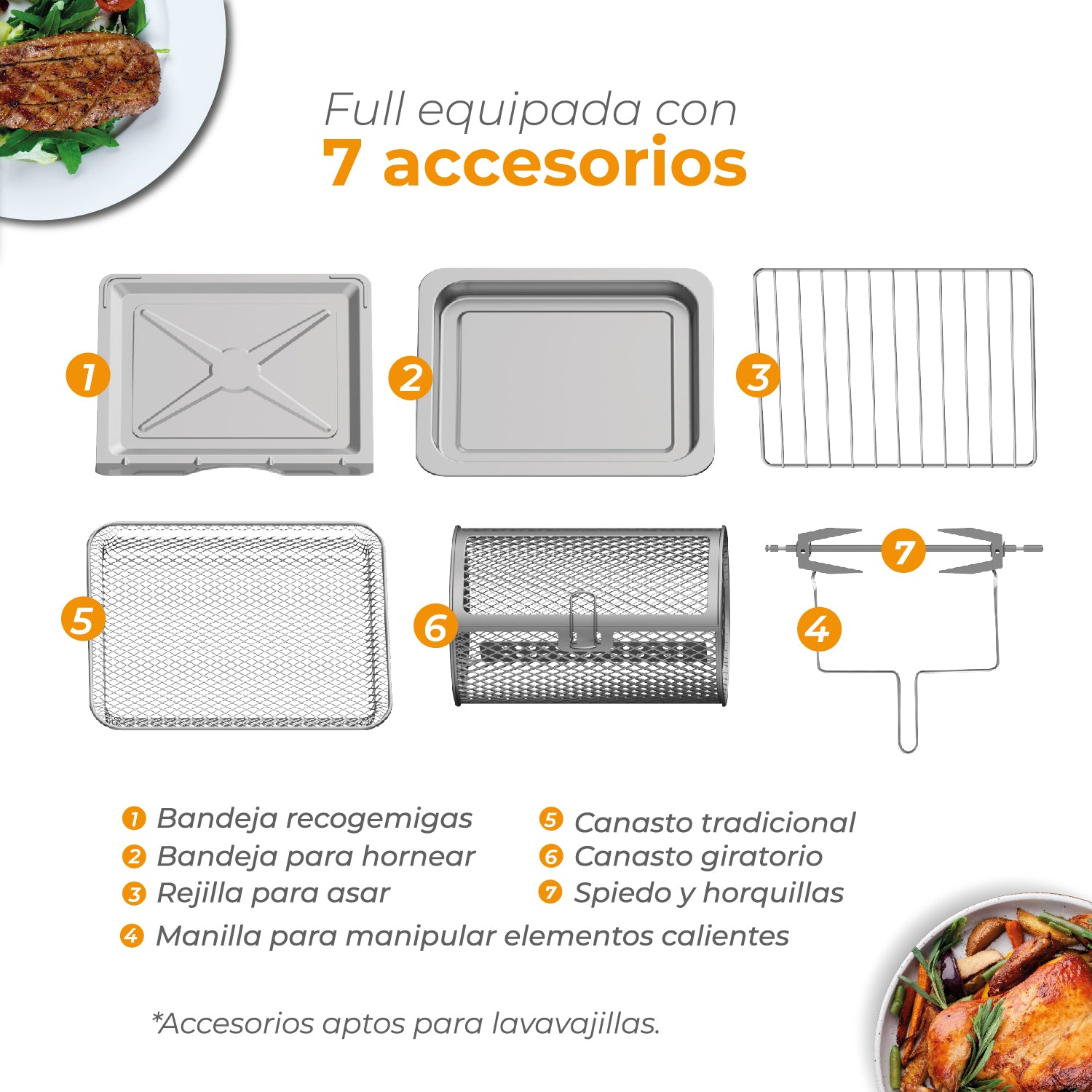 Horno Freidora de Aire Full Edition 24 en 1 - 15L