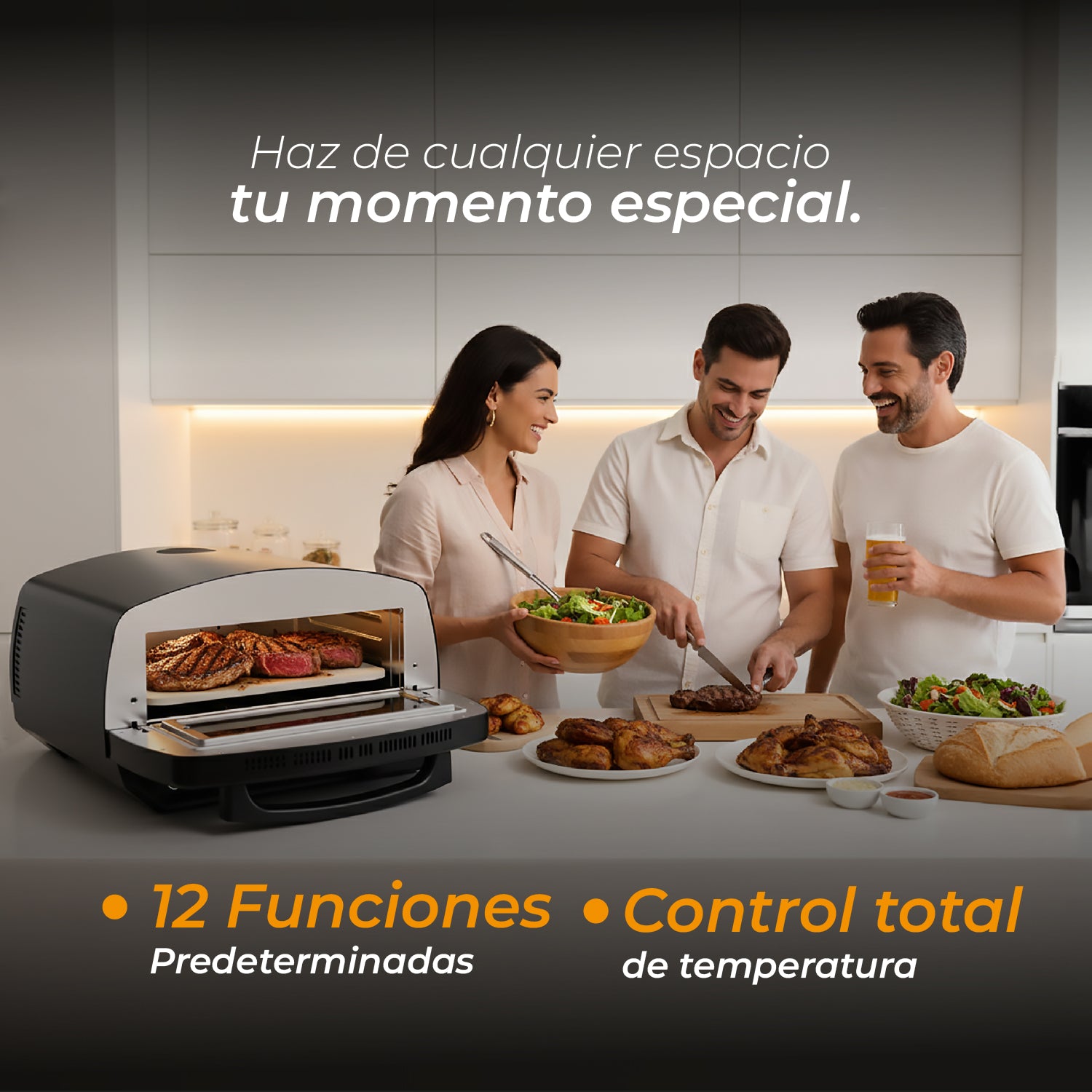 Horno de Pizza y Multifuncional Fire Stone 12 en 1