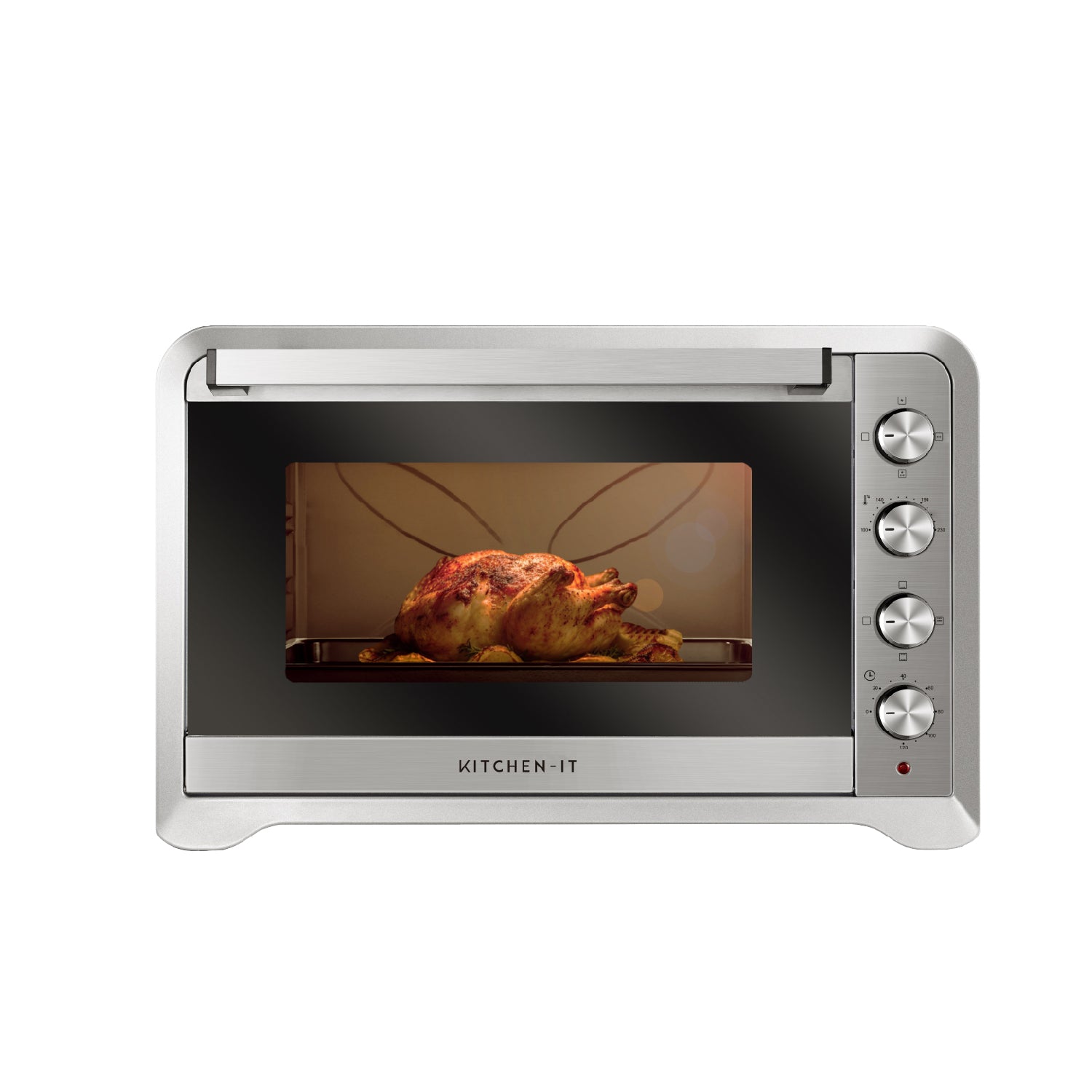 Horno Eléctrico 100L Silver Series +  Puerta doble vidrio, Convección y Spiedo