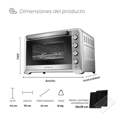 Horno Eléctrico Silver Series 100L