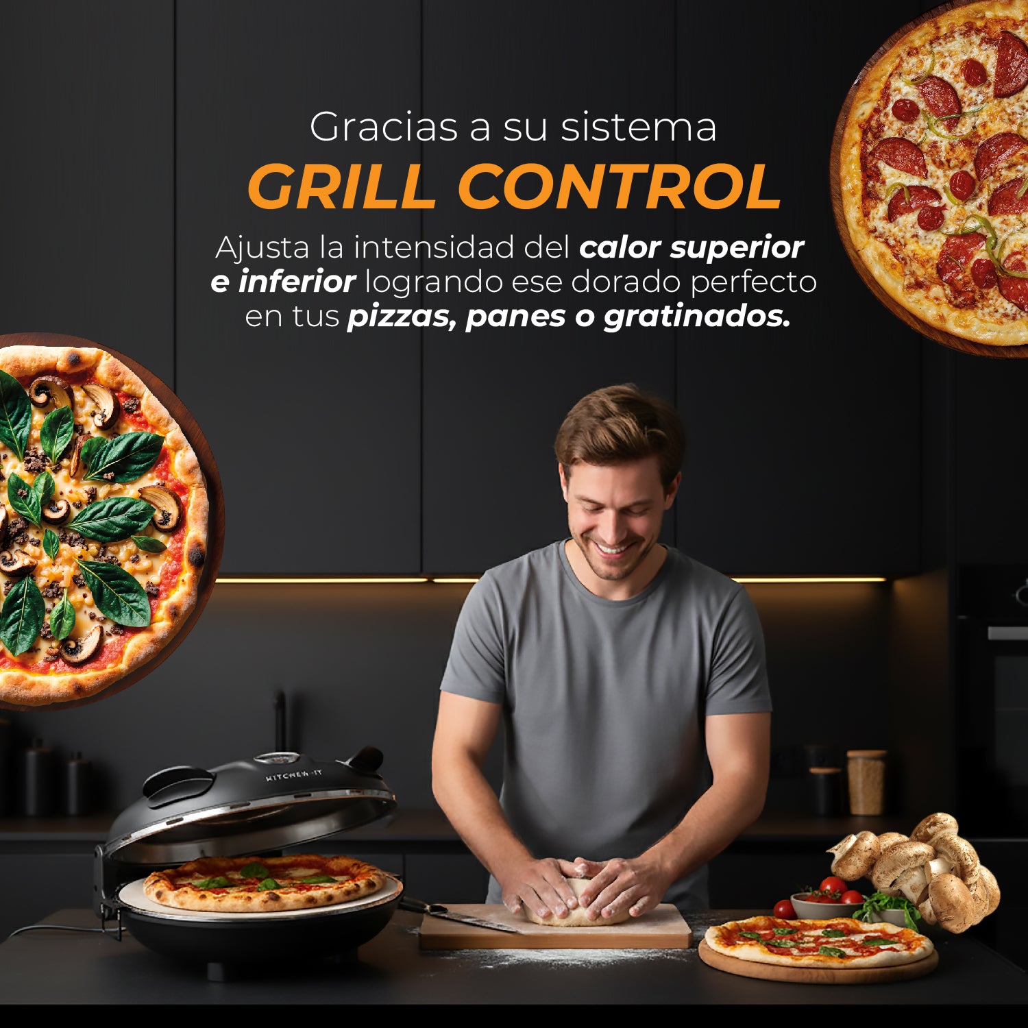 Horno Pizza a la Piedra Black Edition