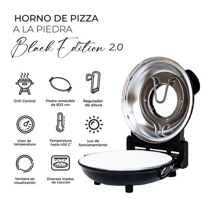 Horno Pizza a la Piedra Black Edition 2.0 Kitchen-It