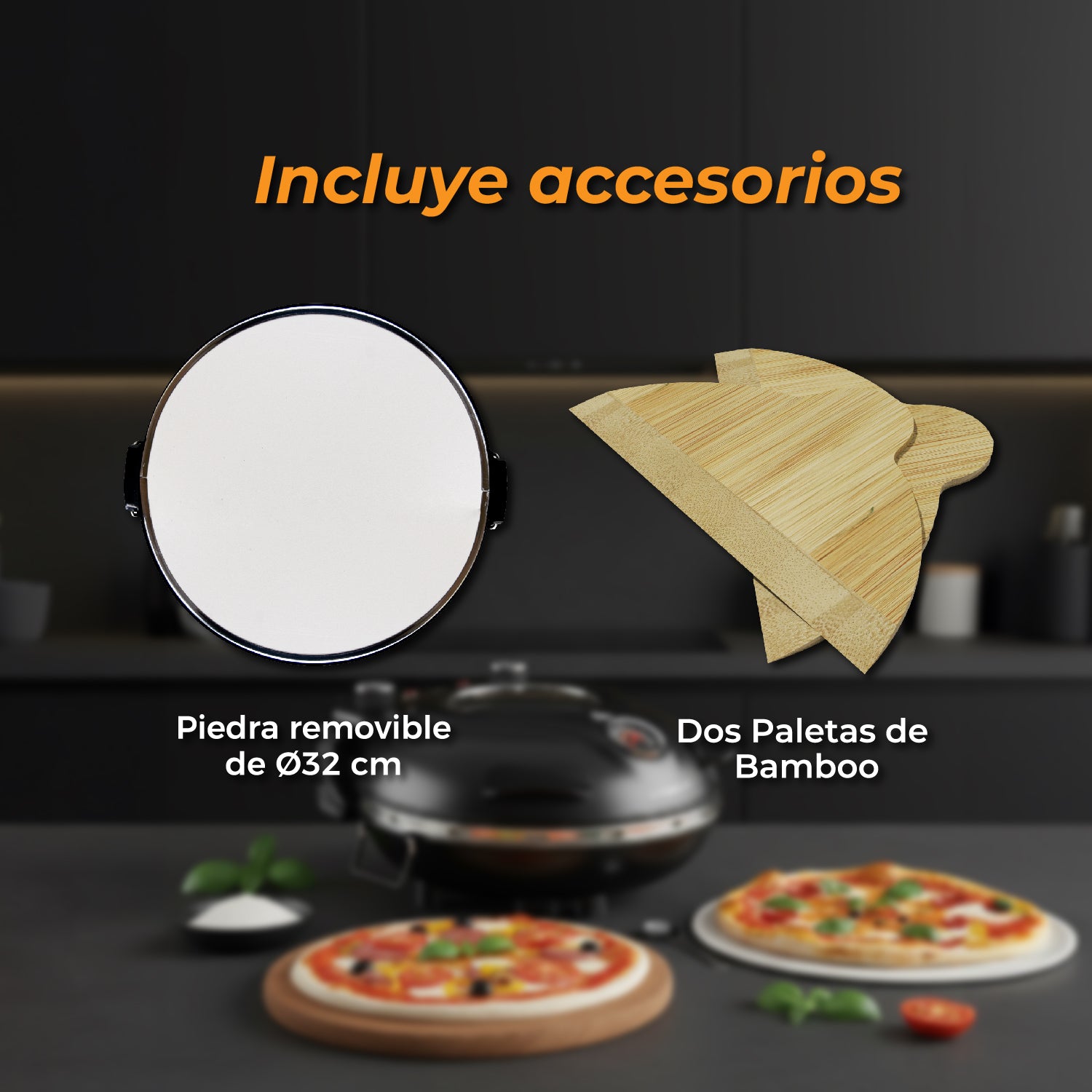 Horno Pizza a la Piedra Black Edition