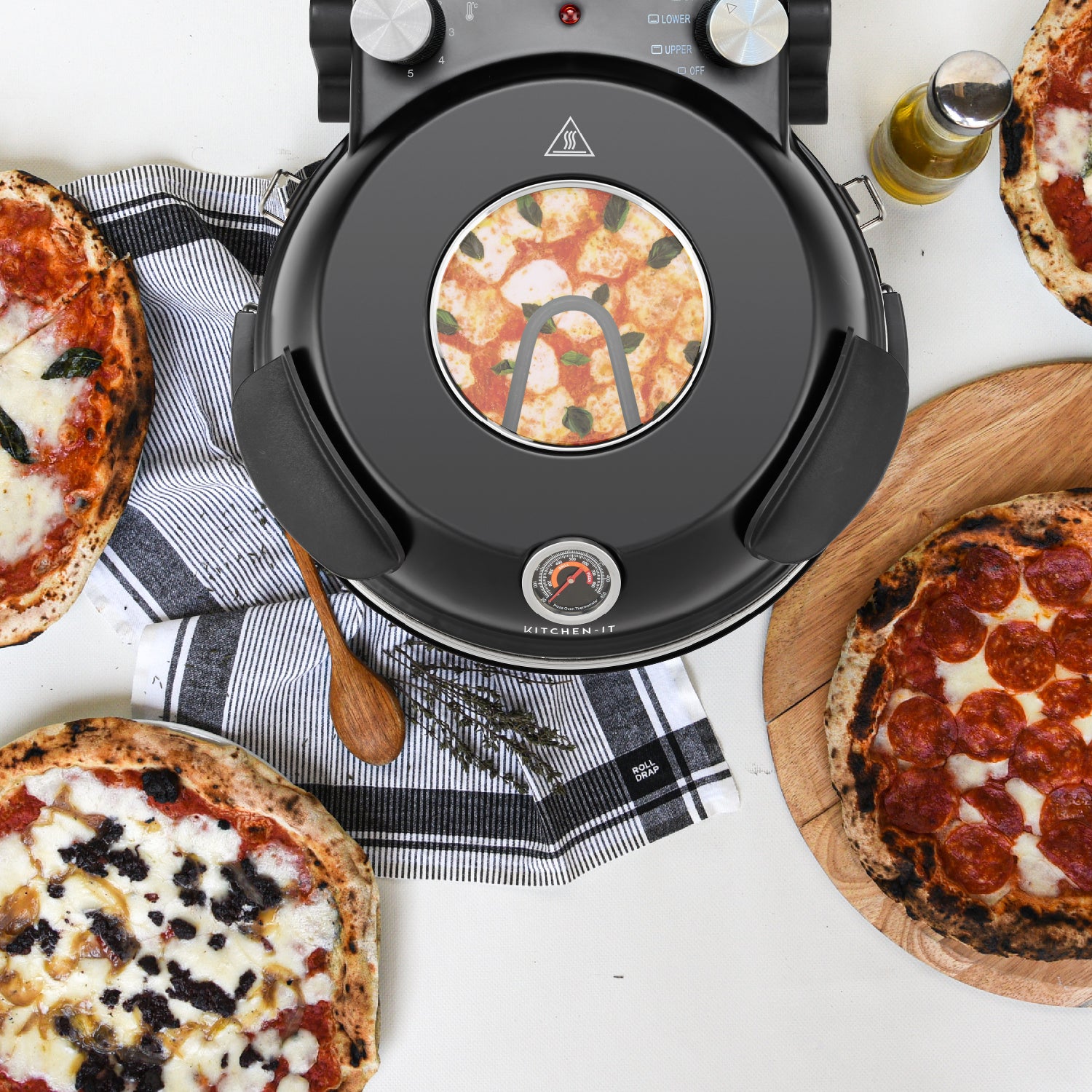 Horno Pizza a la Piedra Black Edition 2.0 Kitchen-It