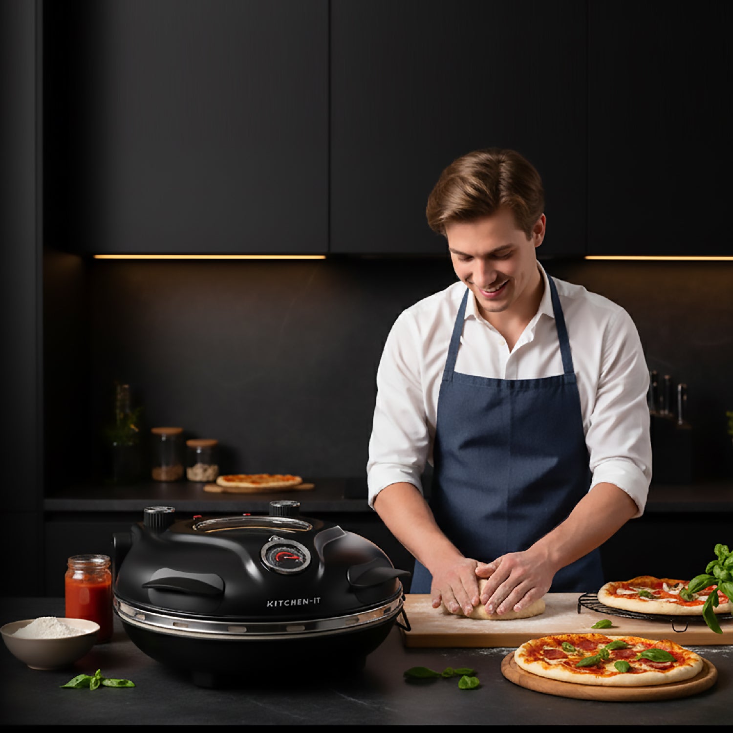 Horno Pizza a la Piedra Black Edition