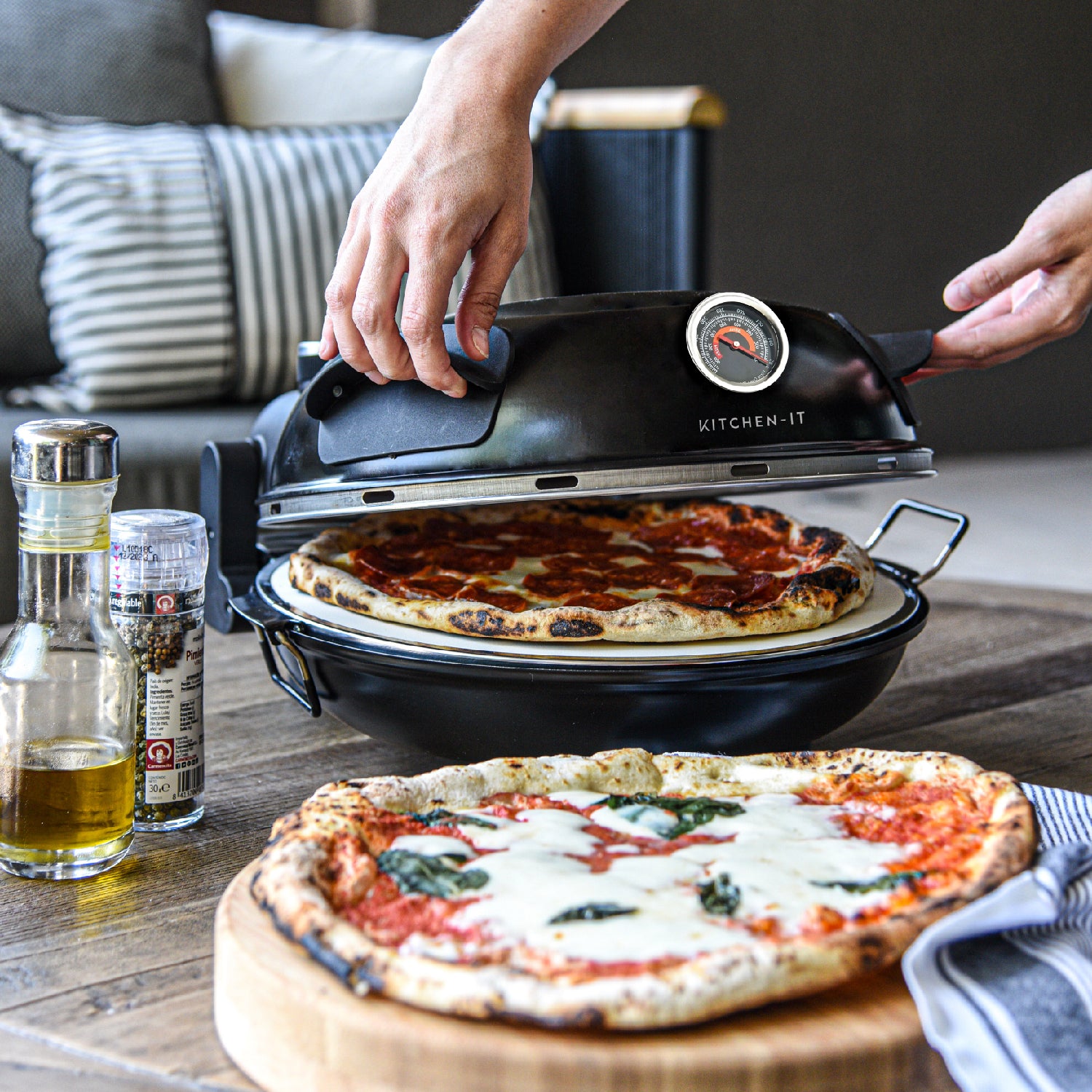 Horno Pizza a la Piedra Black Edition 2.0 Kitchen-It