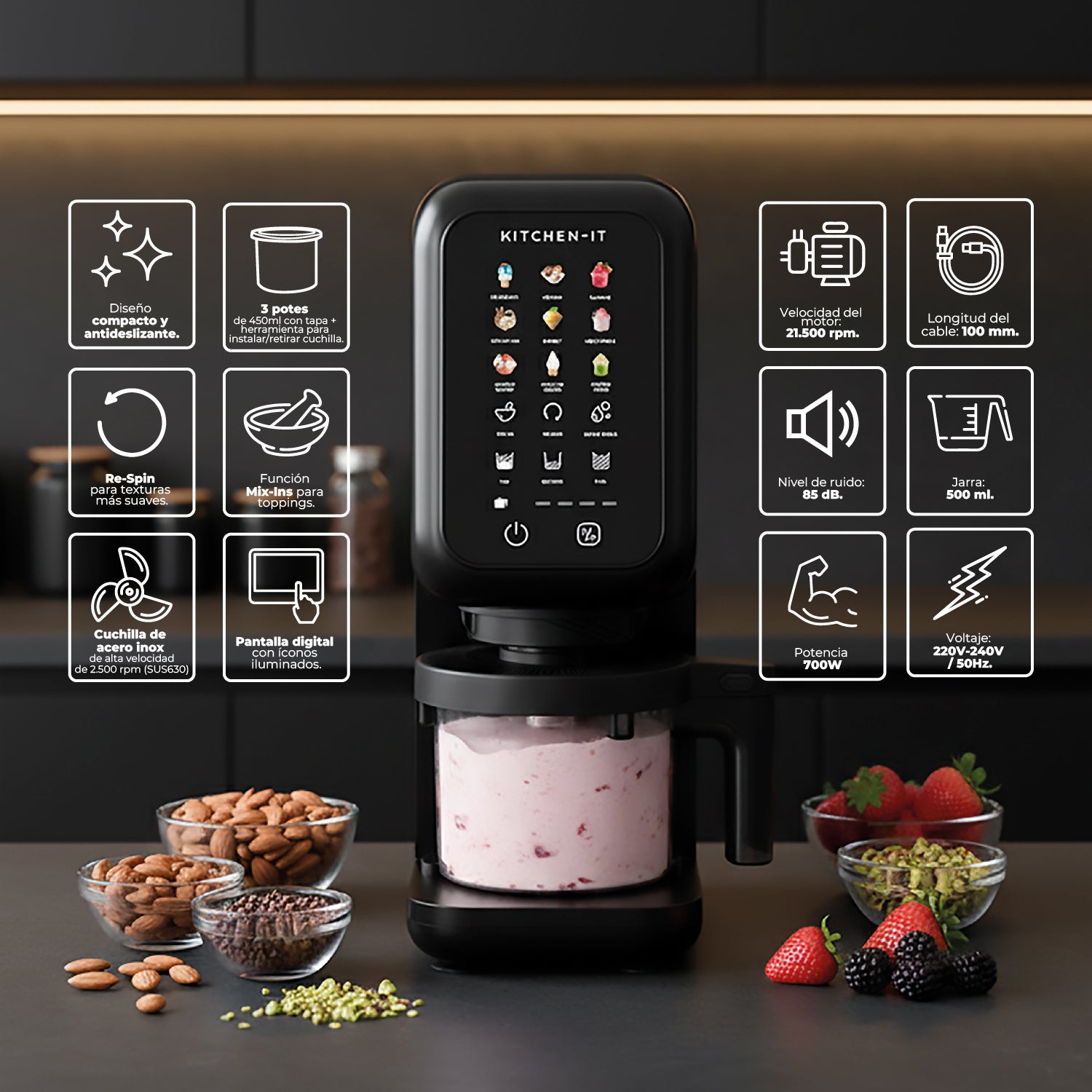 Máquina de Helados CreamLux Pro 12 en 1