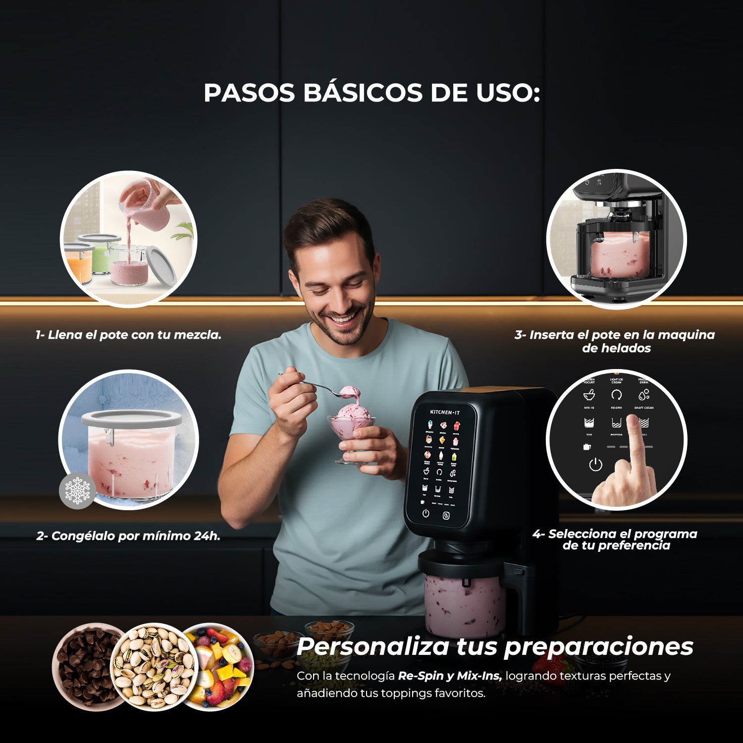 Máquina de Helados CreamLux Pro 12 en 1